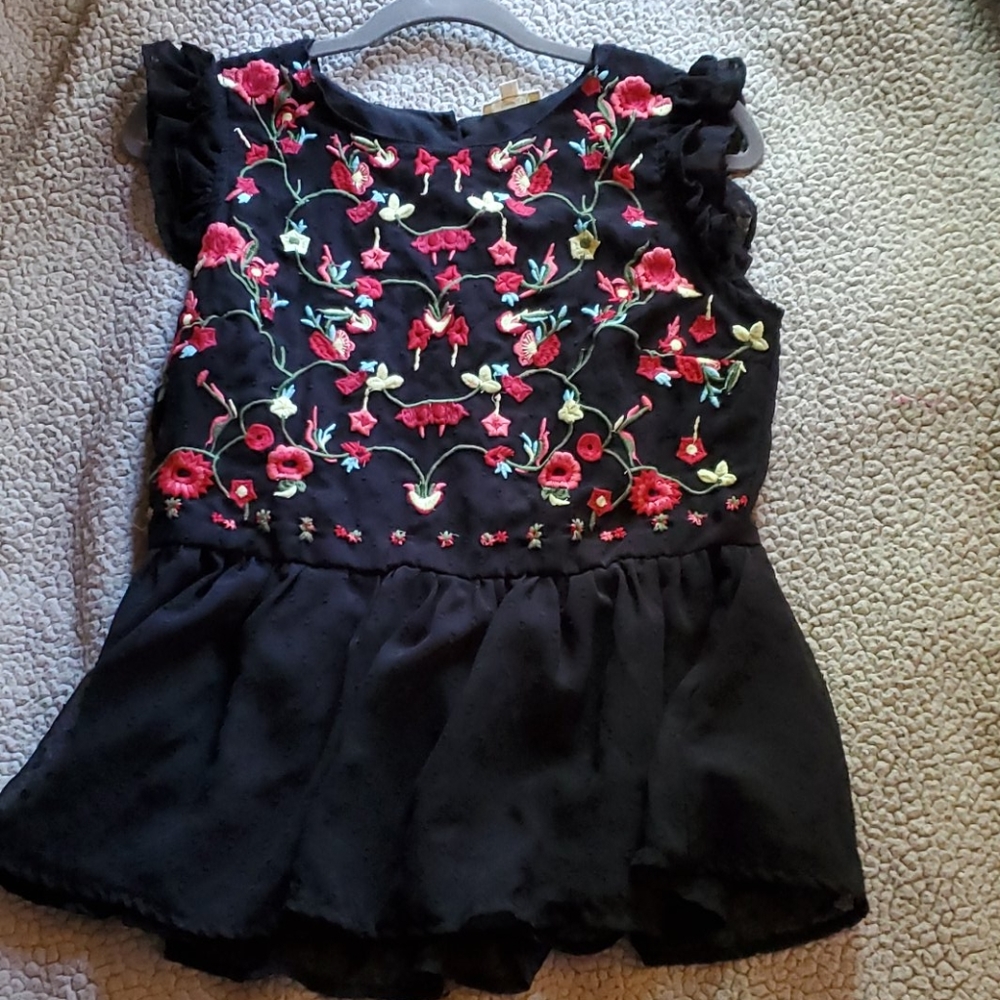 Rebellion Peplum Floral Top